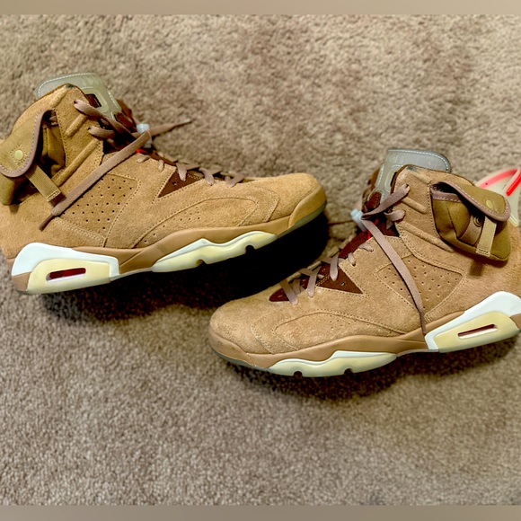 Nike British Khaki Shoes Jordan Retro Travis Scott British Size